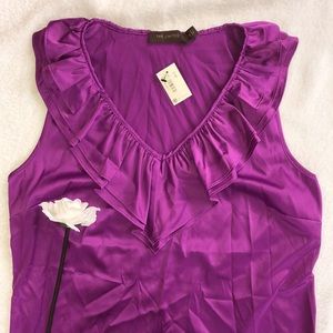 NWT The Limited Ruffle Front Sleeveless Top